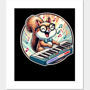 Spectacled Squirrels Synth, Melodies for Peace Posters and Art